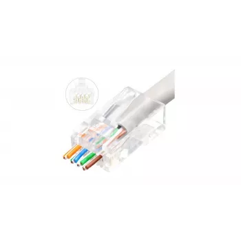 Microconnect KON505-50EZ connettore RJ-45 trasparente