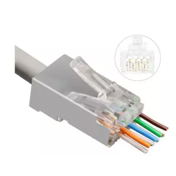 Microconnect KON506-50EZ connettore per fili RJ45 argento