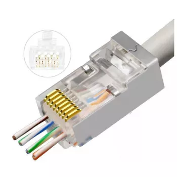 Microconnect KON506-50EZ connettore per fili RJ45 argento