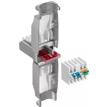 Microconnect KON522TL connettore RJ45 argento