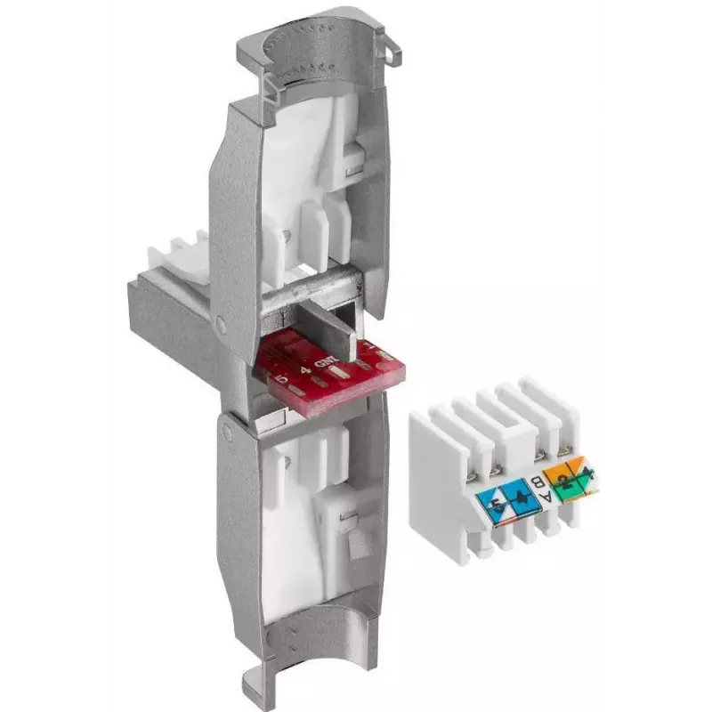 Microconnect KON522TL connettore RJ45 argento