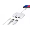 Microconnect LIGHT-HUB2 dock per laptop/replicatore di porte Lightning bianco