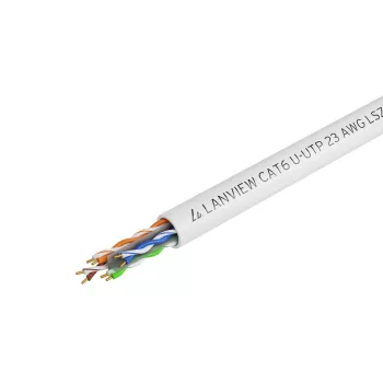 Cavo di rete Lanview LVN122114 305m Cat6 U/UTP 10000 Mbit/s bianco