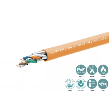 Cavo di rete Lanview LVN122153 RJ45 Cat6a 305 m arancione