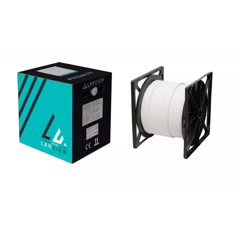 Cavo di rete Lanview LVN122432 bianco 305 m Cat6a U/FTP (STP)