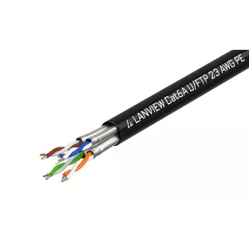 Cavo di rete Lanview LVN122445 nero 500 m Cat6a U/UTP (UTP)