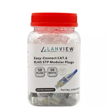 Lanview LVN125310 Connettore per cavo RJ45, trasparente