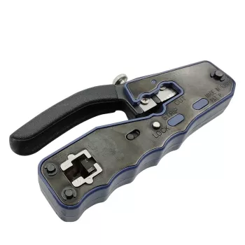 Lanview LVN125456 Pinza crimpatrice per cavi attrezzo crimpatura nero