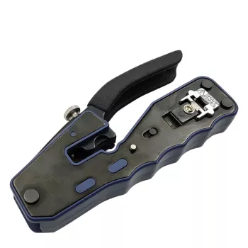 Lanview LVN125456 Pinza crimpatrice per cavi attrezzo crimpatura nero