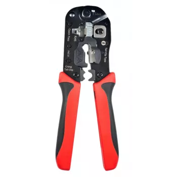 Lanview LVN125457 Pinza taglia e crimpa cavi, rosso