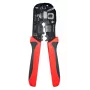 Lanview LVN125457 Pinza taglia e crimpa cavi, rosso