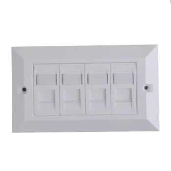 Lanview LVN126188UK-4 Scatola da incasso RJ-45 bianco