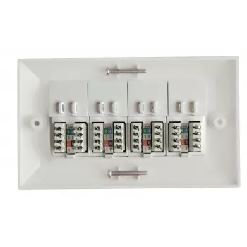 Lanview LVN126188UK-4 Scatola da incasso RJ-45 bianco