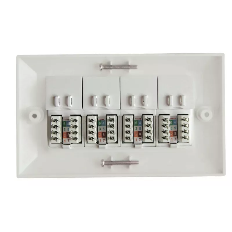 Lanview LVN126188UK-4 Scatola da incasso RJ-45 bianco