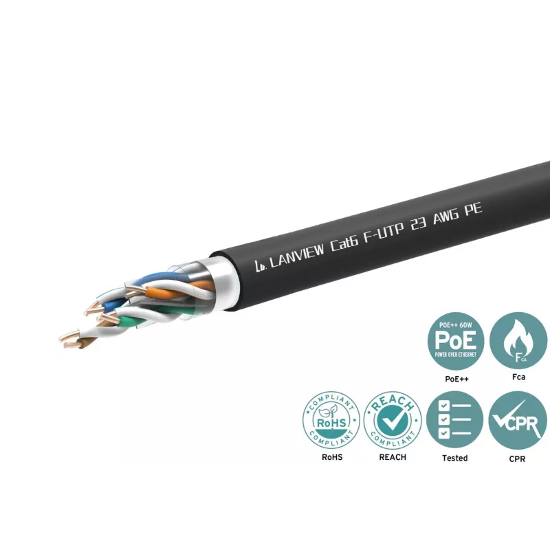 Lanview LVN-CAT6PE-FUTP-305M Cavo di rete Cat6 F/UTP (FTP)