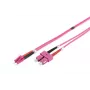 Lanview LVO231814 cavo in fibra ottica InfiniBand 2 m 2x SC 2x LC viola