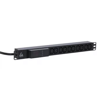 Lanview LVR261877 unità di distribuzione dell'alimentazione (PDU) 10 uscite AC 1U nero
