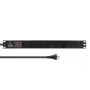 Lanview LVR-3MDK-SW-DK6 multipresa per rack da 19 pollici, 1U, 13 A, con interruttore on/off