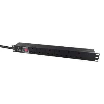 Lanview LVR-3MUK-SW-UK6 unità di distribuzione dell'alimentazione (PDU) 6 uscite AC 1.4U nero