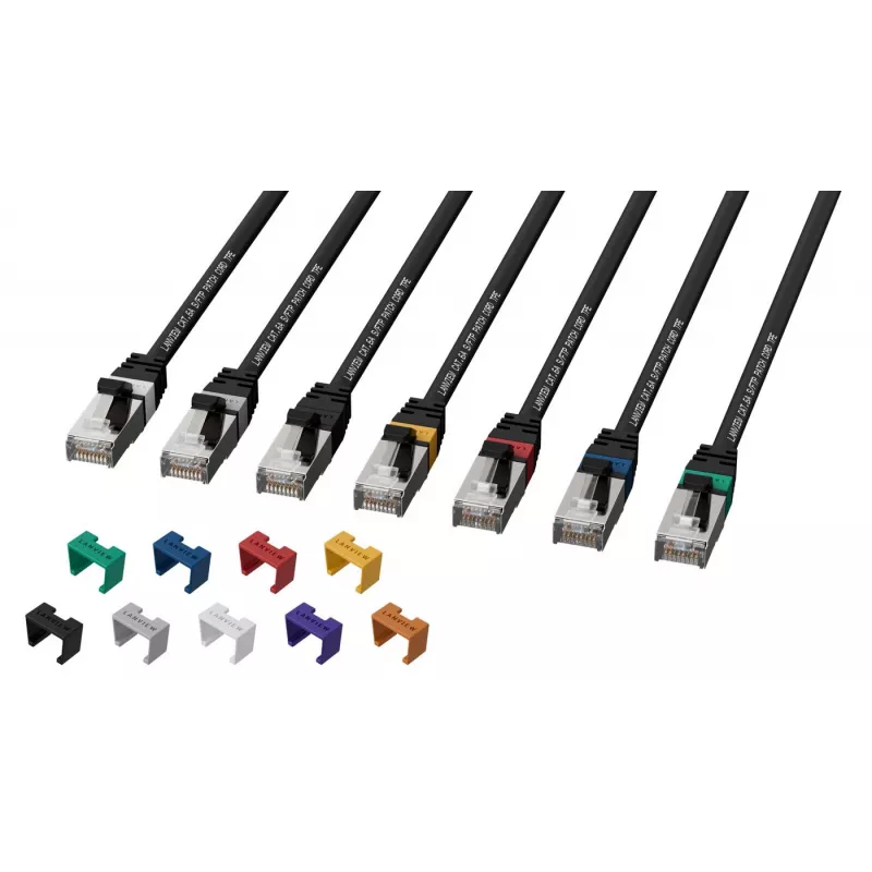 Lanview LV-SFTP6A005B cavo di rete nero 0,5 m S/FTP (S-STP)
