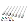 Cavo di rete Lanview LV-SFTP6A05W connettore dorato S/FTP 5m bianco