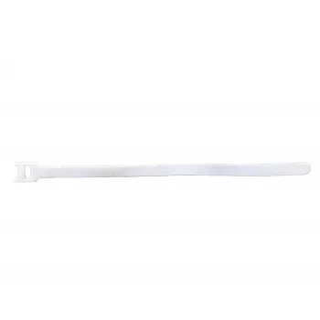 Fascette in velcro 20 cm x 12 mm bianco 50 pz.