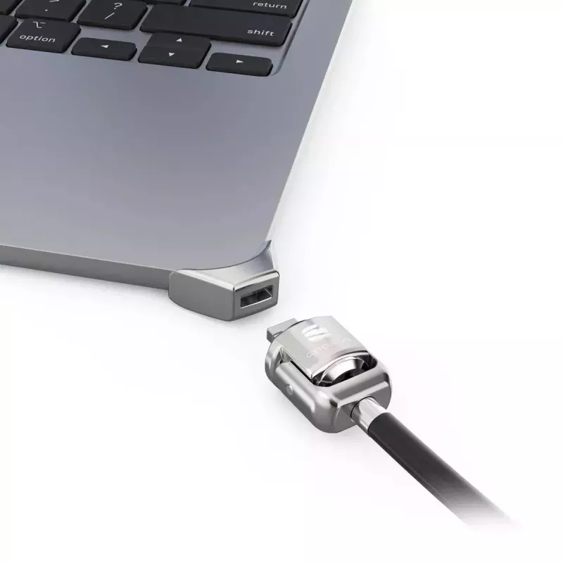 Compulocks Ledge per MacBook Air 13 pollici M2 e M3 con lucchetto a chiave argento