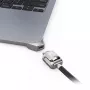 Compulocks Ledge adattatore per MacBook Air 15 pollici M2 M3 con cavo di sicurezza a chiave argento