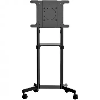 StarTech.com carrello TV mobile - supporto TV portatile su ruote per display VESA 37-70 pollici (154lb/70kg) - supporto TV con ripiano e vano portaoggetti - display girevole/inclinabile - supporto TV universale su ruote