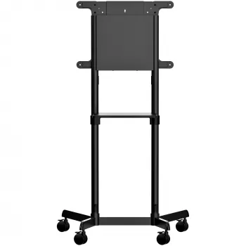 StarTech.com carrello TV mobile - supporto TV portatile su ruote per display VESA 37-70 pollici (154lb/70kg) - supporto TV con ripiano e vano portaoggetti - display girevole/inclinabile - supporto TV universale su ruote