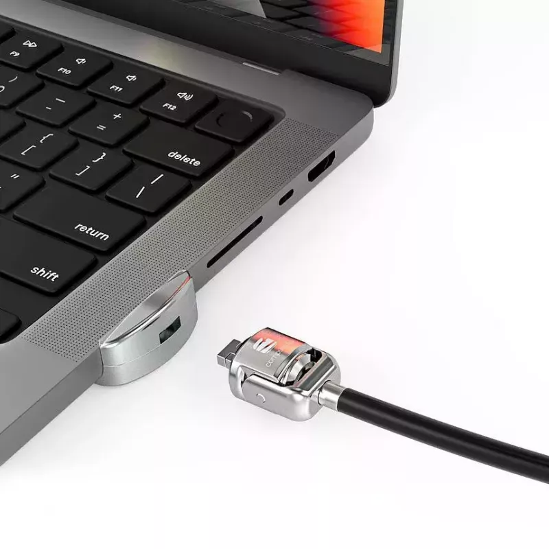 Compulocks Ledge Lock Adapter per MacBook Pro 14 pollici M1 M2 M3 cavo di sicurezza a chiave argento