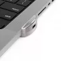 Compulocks Ledge Lock Adapter per MacBook Pro 14 pollici M1 M2 M3 cavo di sicurezza a chiave argento