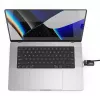 Compulocks Ledge Lock Adapter per MacBook Pro 16 pollici M1 M2 M3 cavo di sicurezza a combinazione argento