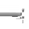 Compulocks Ledge Lock Adapter per MacBook Pro 16 pollici M1 M2 M3 cavo di sicurezza a combinazione argento