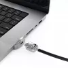 Compulocks Ledge Lock Adapter per MacBook Pro 16 pollici M1 M2 M3 cavo di sicurezza a chiave argento