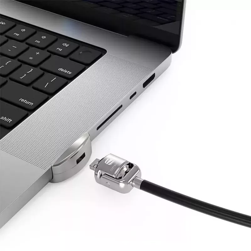 Compulocks Ledge Lock Adapter per MacBook Pro 16 pollici M1 M2 M3 cavo di sicurezza a chiave argento