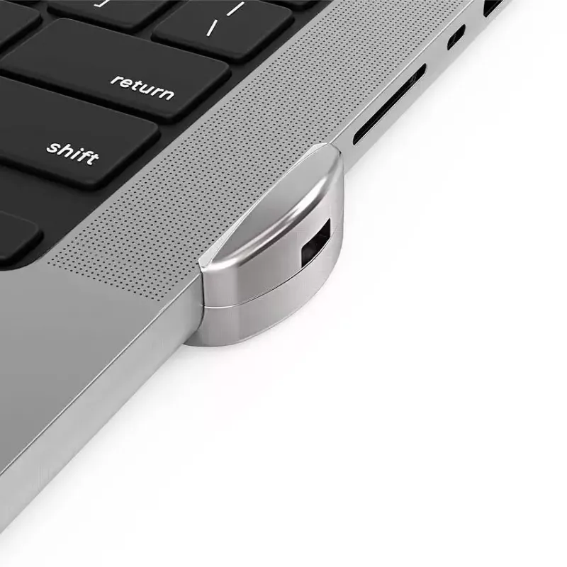 Compulocks Ledge Lock Adapter per MacBook Pro 16 pollici M1 M2 M3 cavo di sicurezza a chiave argento