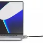Compulocks Ledge Lock Adapter per MacBook Pro 16 pollici M1 M2 M3 cavo di sicurezza a chiave argento