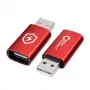 Microconnect MC-AAADAP-SC adattatore cavo USB A rosso