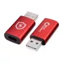 Adattatore di genere MicroConnect MC-ACADAP-SC USB-A a USB-C rosso