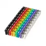 Microconnect MC-CABLEMARKER marcatori per cavi nero, blu, marrone, verde, grigio, arancione, rosso, viola, bianco, giallo 100 pz.