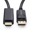Microconnect MC-DP-HDMI-100 cavo-adattatore video 1 m DisplayPort nero