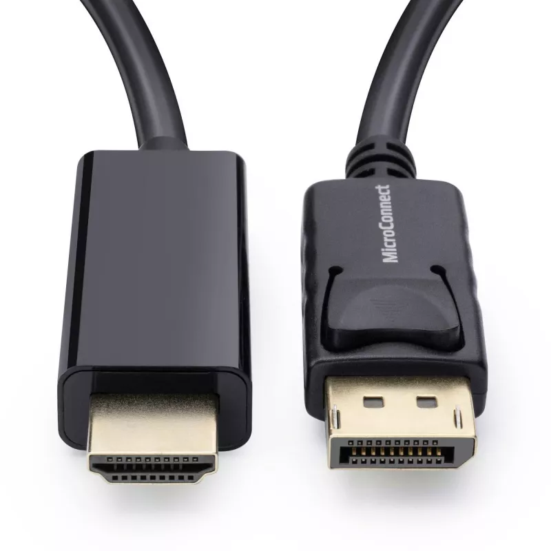 Microconnect MC-DP-HDMI-100 cavo-adattatore video 1 m DisplayPort nero