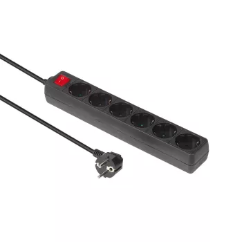 Microconnect MC-GRU00615BS ciabatta multipresa 1,5 m 6 prese AC per interni nero