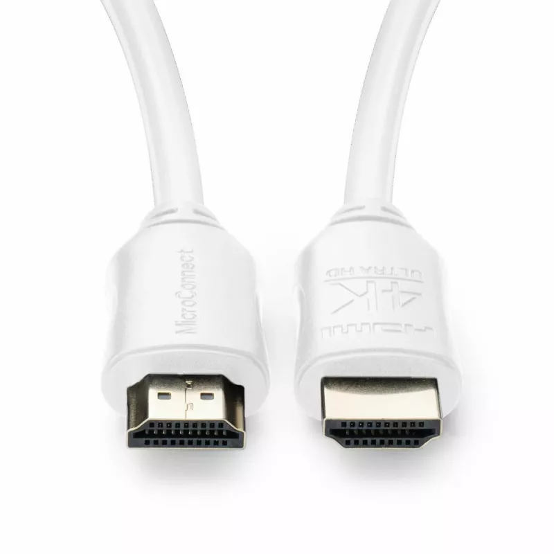 Cavo HDMI Microconnect MC-HDM19191V2.0WH 1 m HDMI Type-A maschio 18 Gbit/s bianco