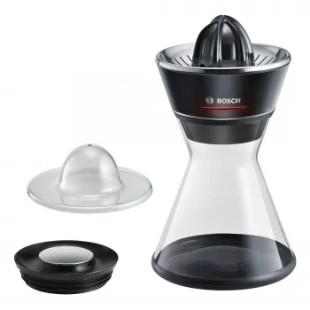 Spremiagrumi Bosch MCP72GPB — spremiagrumi elettrico, acciaio inox, contenitore del succo 1 litro, nero