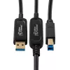 Microconnect MC-USB3.0AB10OP cavo USB USB 3.2 Gen 2 (3.1 Gen 2) 10 m USB A USB B nero