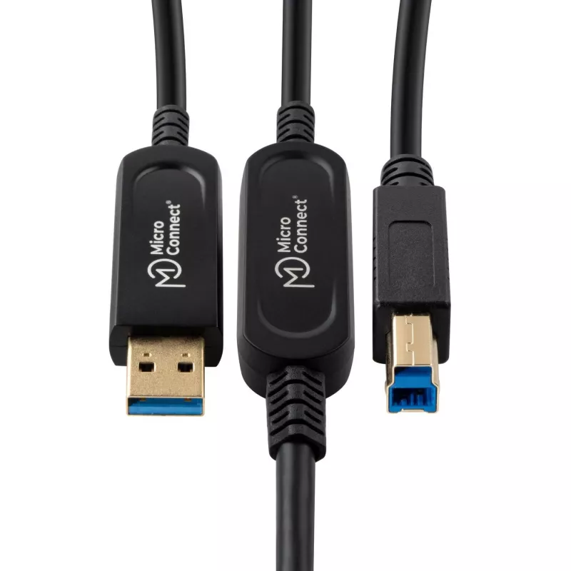 Microconnect MC-USB3.0AB15OP cavo USB USB 3.2 Gen 2 (3.1 Gen 2) 15 m USB A USB B nero