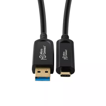 Microconnect MC-USB3.2CA10OP cavo USB USB 3.2 Gen 2 (3.1 Gen 2) 10 m USB-A USB-C nero