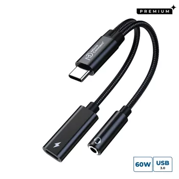 Microconnect MC-USBC-AUDIOCF adattatore cavo video 0,13 m argento